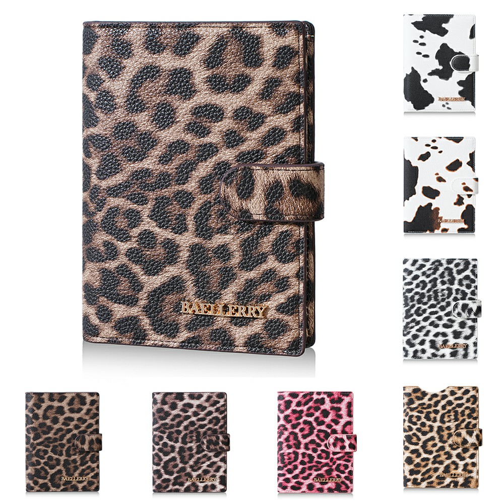 Travel Accessories Wallet - 1Pc-Baellerry Women's Leopard Print Passport Holder,