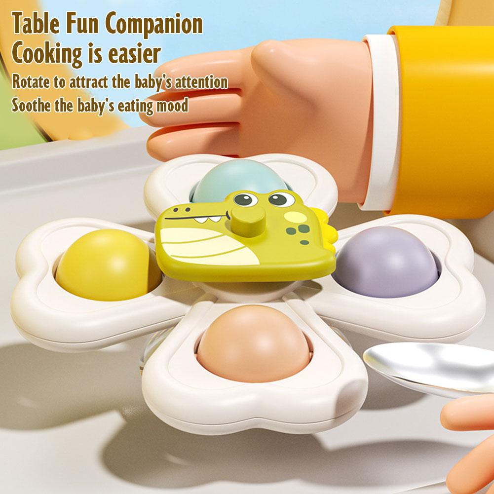 3PCS Suction Cup Rotating Toy  - огляд і ціна Travel Accessories Baby