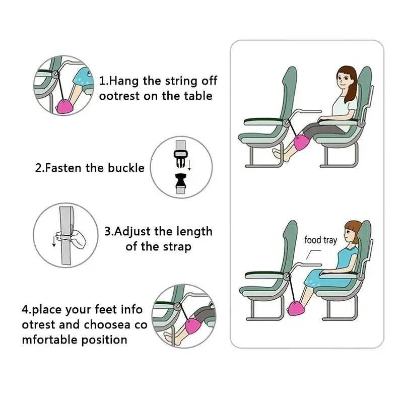Portable Adjustable Footrest H - огляд і ціна Travel Accessories Long Flight