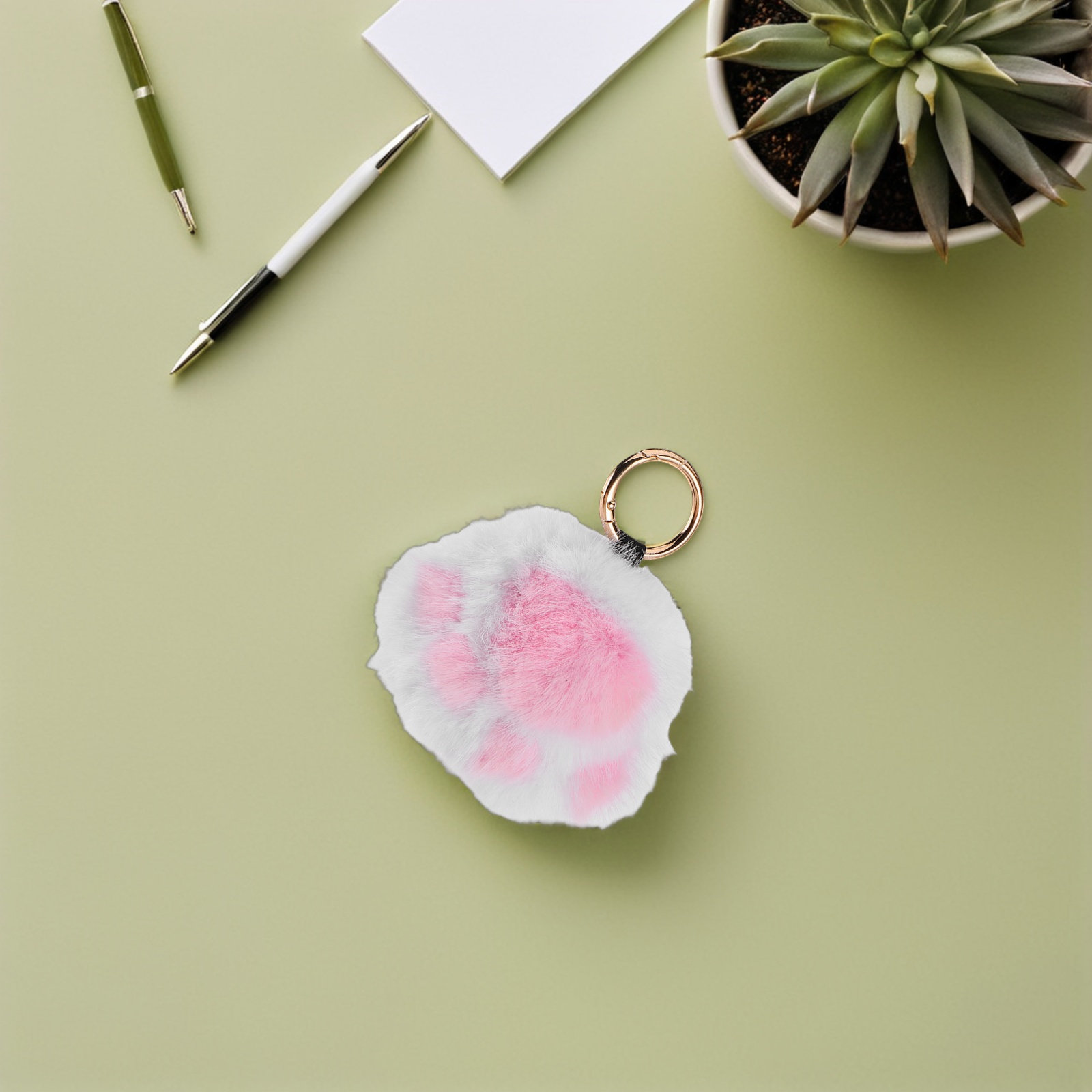 Cute Cat Paw Keychain Charm Pl - огляд і ціна Travel Accessories Ideas