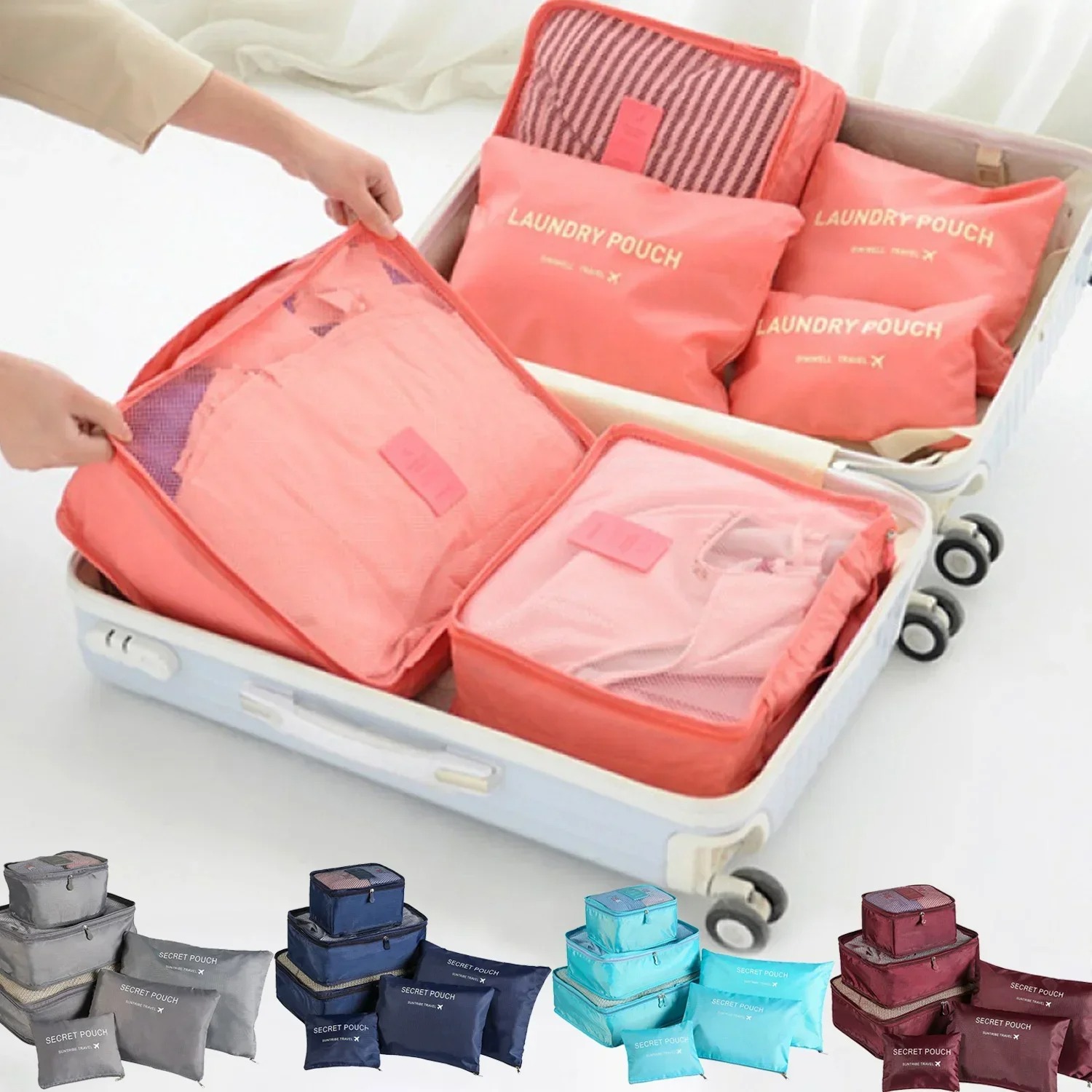 6pcs Set Travel Storage Bags S - огляд і ціна Luggage Cover Protector