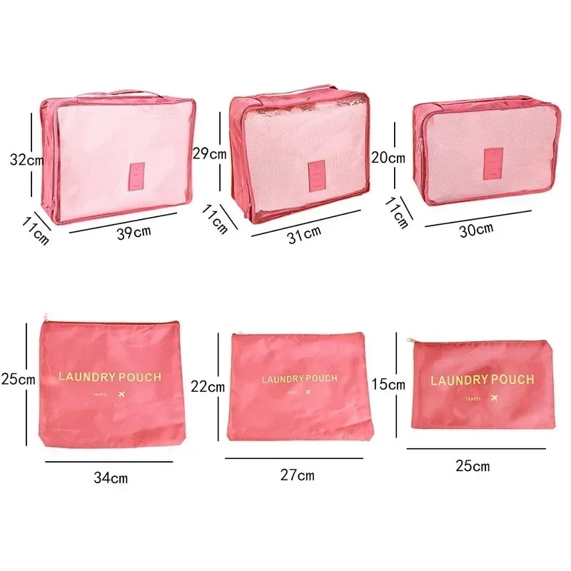 6pcs Set Travel Storage Bags S - огляд і ціна Luggage Cover Protector