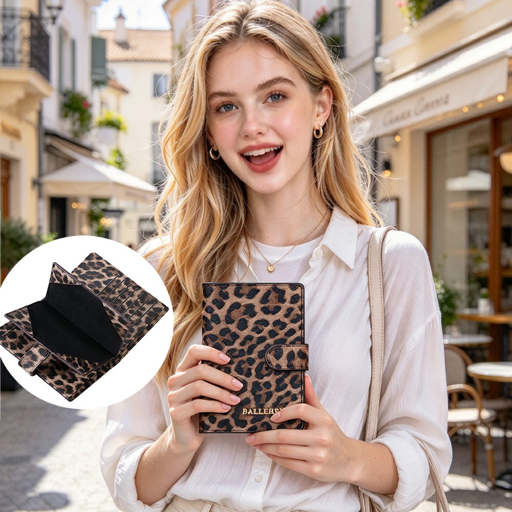 1Pc-Baellerry Women's Leopard  - огляд і ціна Travel Accessories Wallet